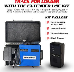 Portable GPS Tracking Kit - GL320MG 4G LTE GPS Tracker with Magnetic Case & Extended Battery