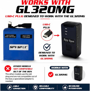 Portable GPS Tracking Kit - GL320MG 4G LTE GPS Tracker with Magnetic Case & Extended Battery