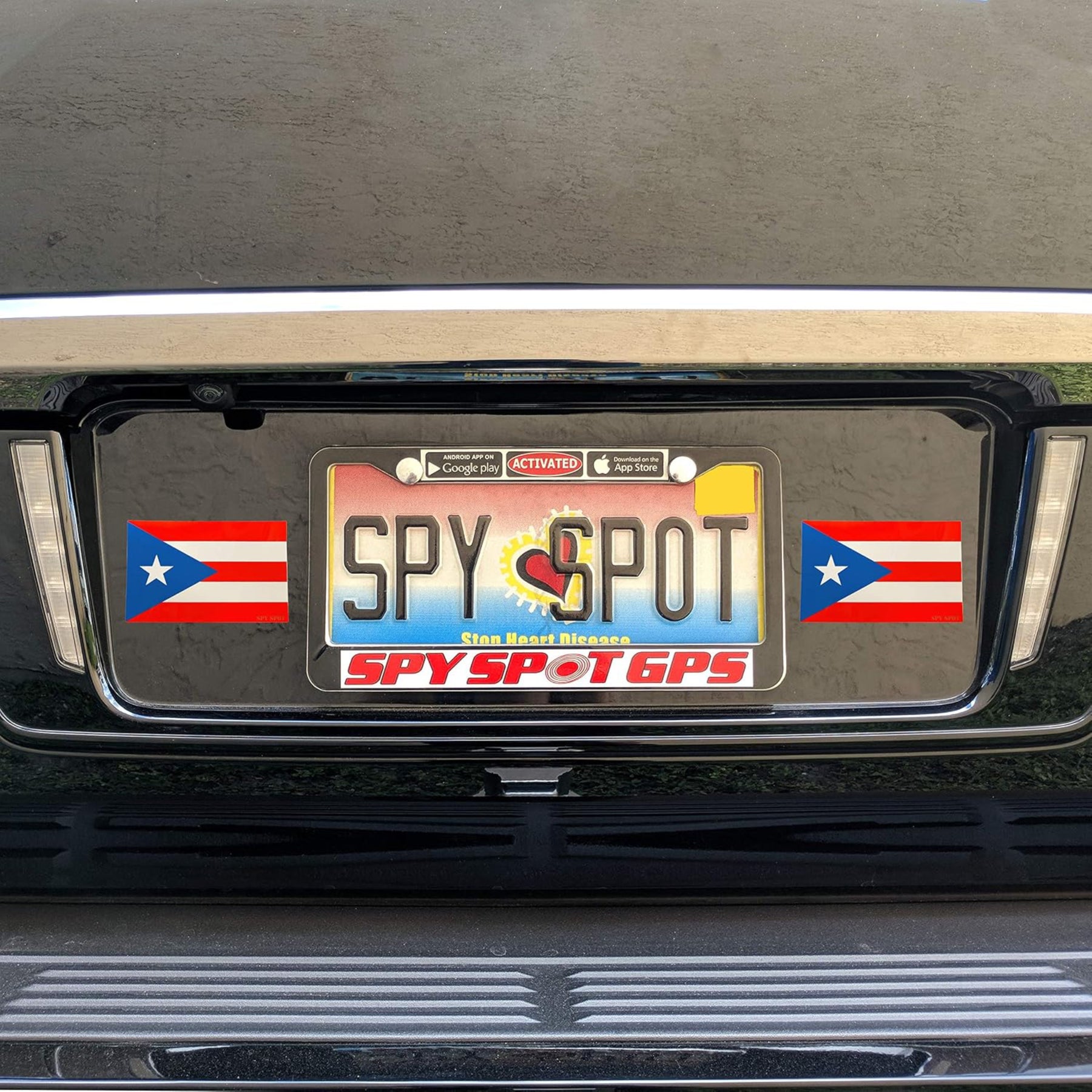 Puerto Rico Flag Stickers 4" x 2.5" Vinyl Decals, Pack of 4