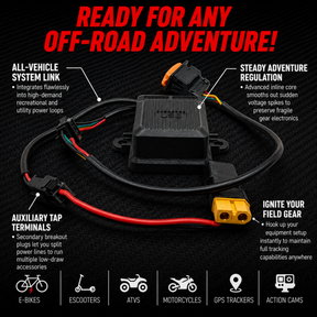 XT60 E-Bike Charging Adapter 12-108V Input USB-A Output 5V/2.4A