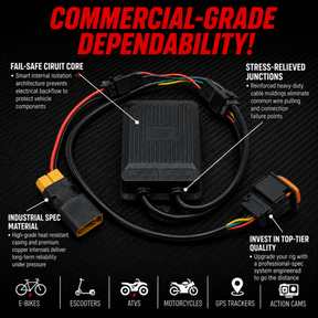 XT60 E-Bike Charging Adapter 12-108V Input USB-A Output 5V/2.4A