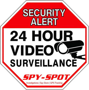 Security Camera Decals 3x3 Inch Waterproof, Pack of 6