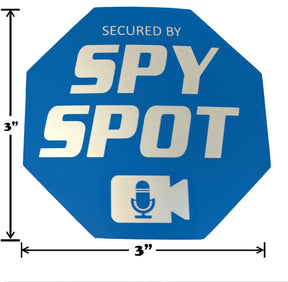 Security Window Stickers, 3" x 3" Static Cling Decals, Pack of 6