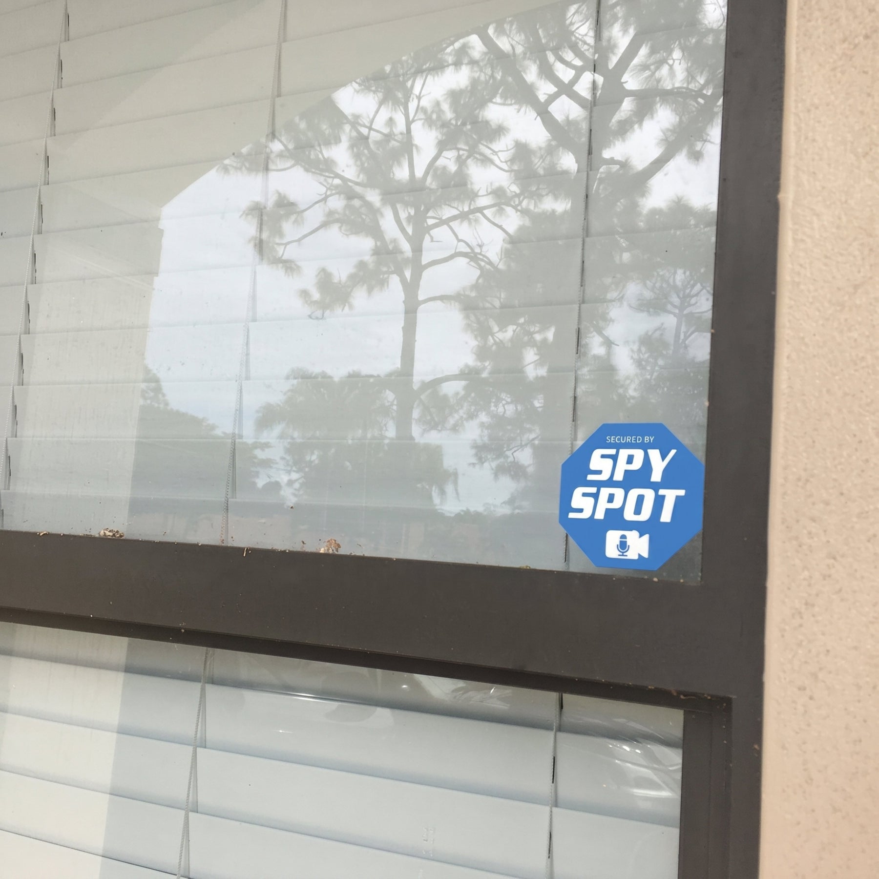 Security Window Stickers, 3" x 3" Static Cling Decals, Pack of 6