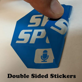 Security Window Stickers, 3" x 3" Static Cling Decals, Pack of 6