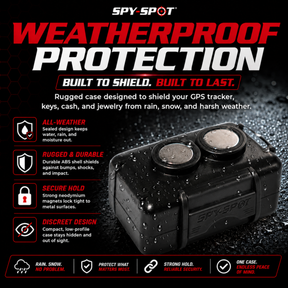 Small Magnetic GPS Tracker Case - Weatherproof Mount Box