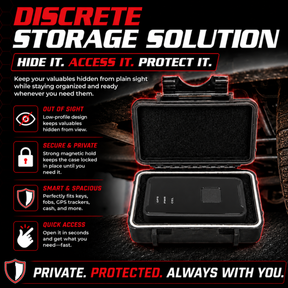Small Magnetic GPS Tracker Case - Weatherproof Mount Box