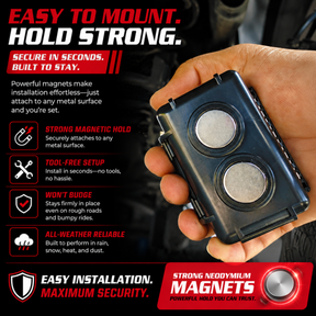 Small Magnetic GPS Tracker Case - Weatherproof Mount Box