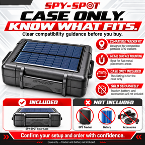 Solar GPS Tracker Case - Magnetic Mount, 6-Month Battery Life