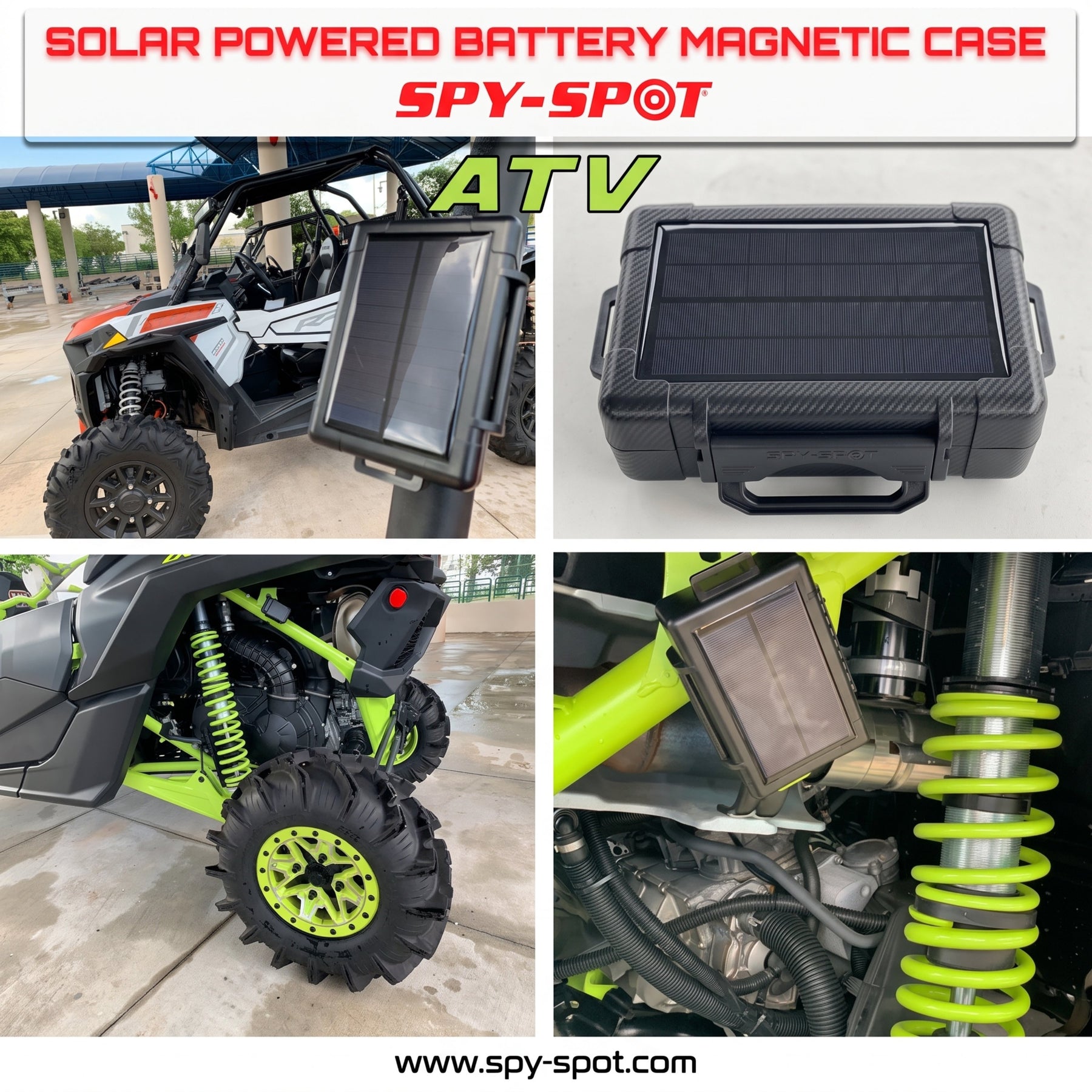 Solar GPS Tracker Case - Magnetic Mount, 6-Month Battery Life