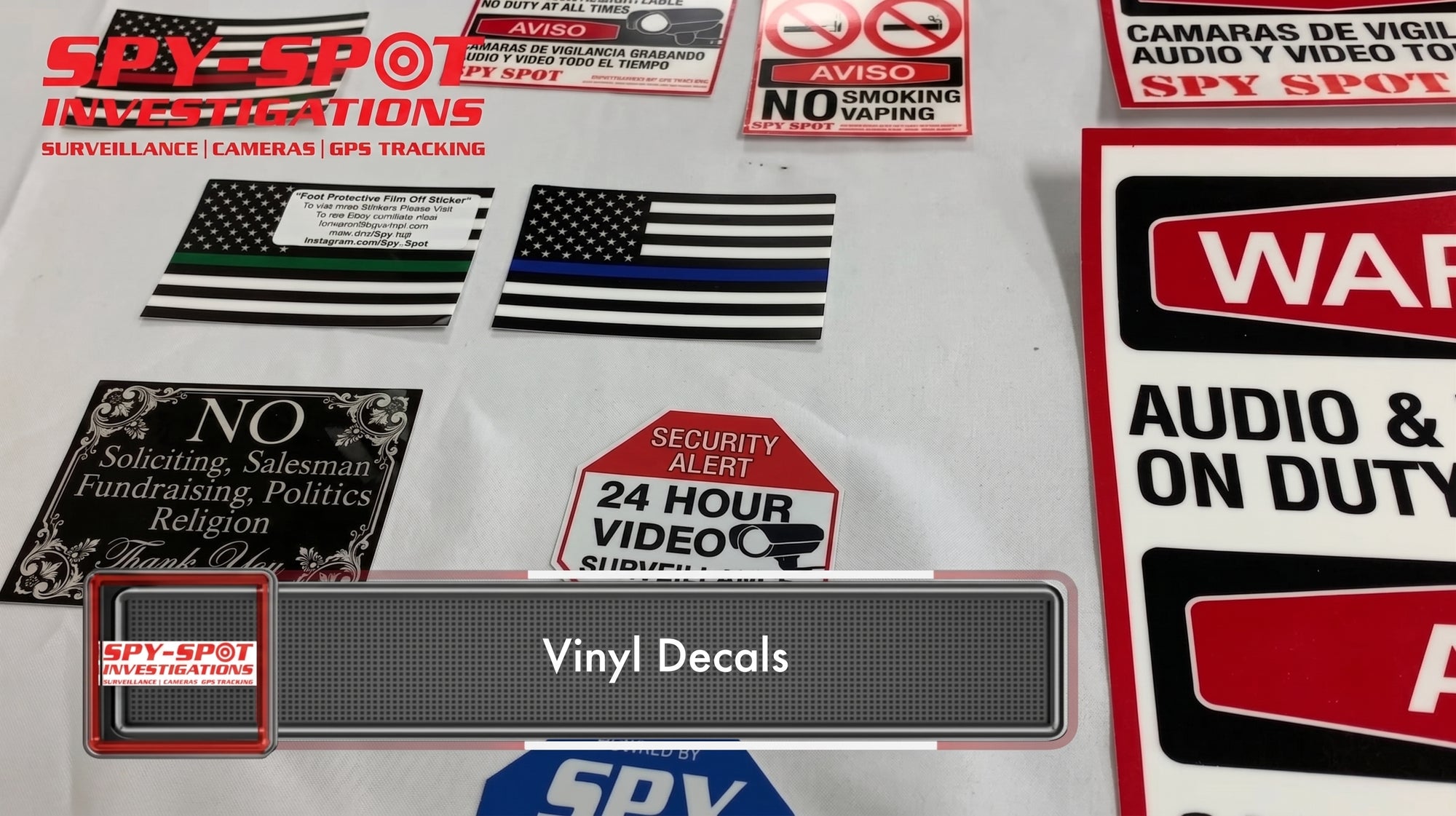 Vinyl Stickers - Video Cover Image