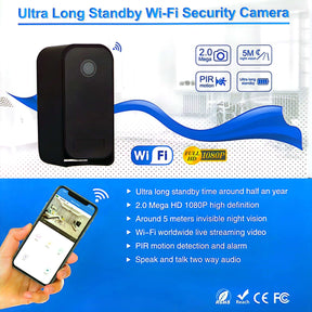 1080P HD Ultra Long Standby WIFI Security Camera Nightvision