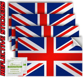 United Kingdom Flag Stickers 4" x 2.5" Vinyl Decals, Pack of 4