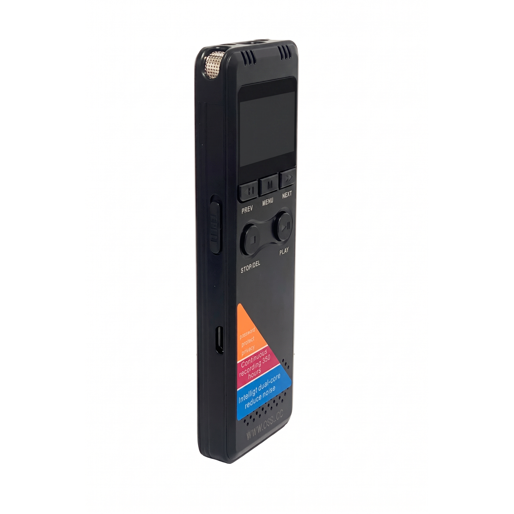 Voice Activated Audio Recorder 8GB - 5-Day Battery, Playback