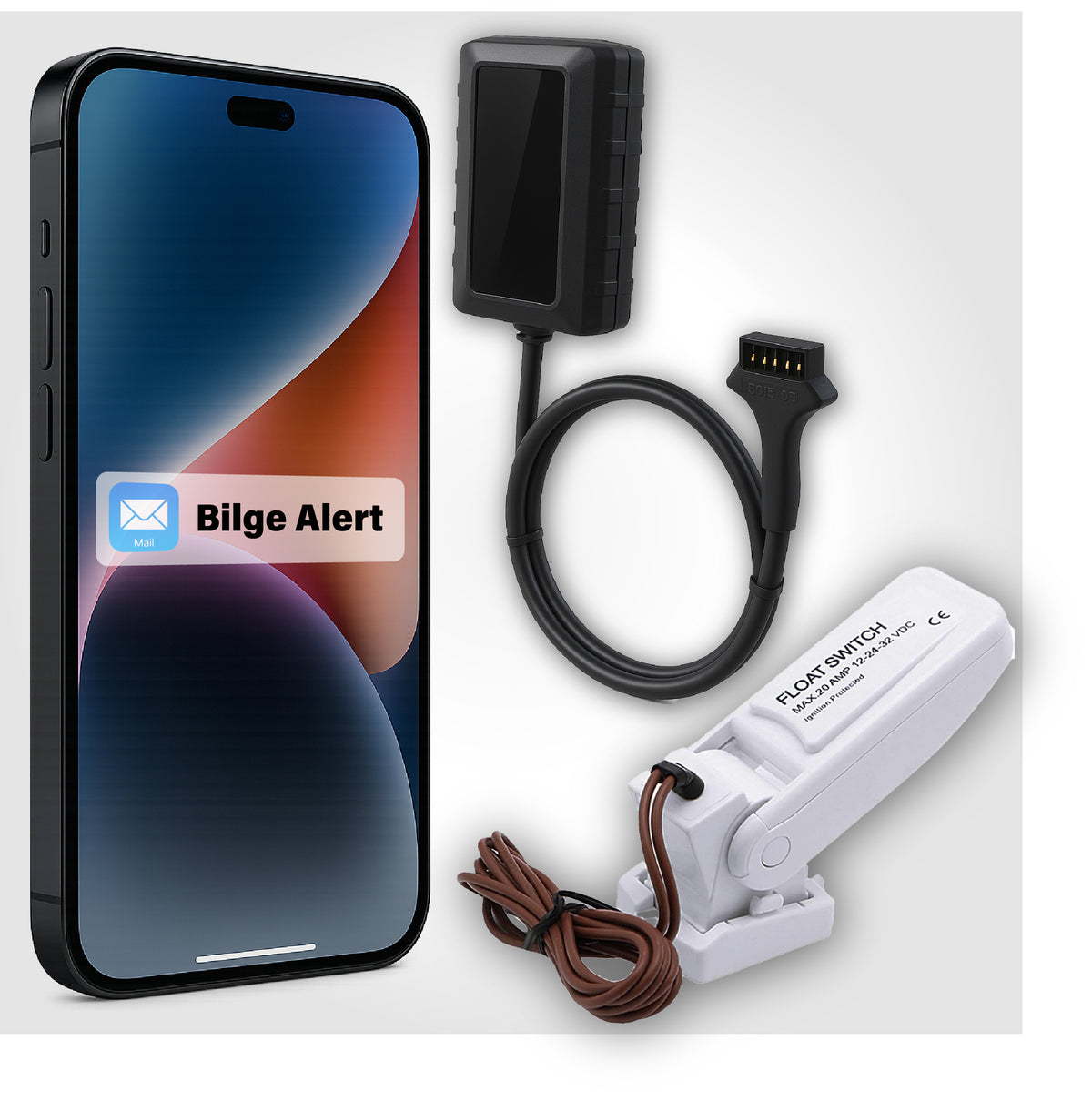 GV57 Waterproof GPS Tracker + Float Switch Bundle – Boat Bilge Alert System with Low Battery Warnings | Marine Flood Monitoring & Real-Time GPS Tracking