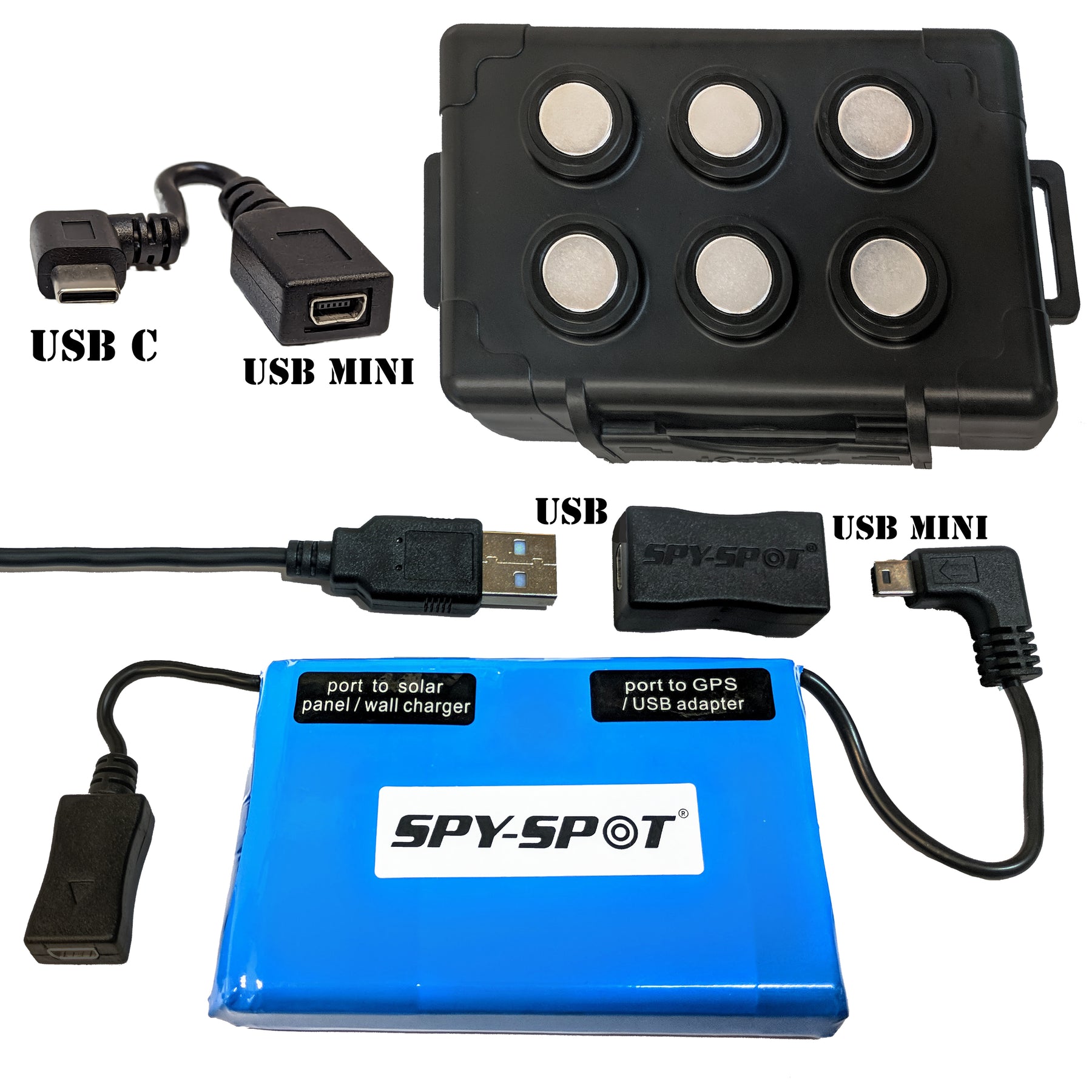 SpySpot Slim Extended Battery With Large Magnetic Cases for GPS Trackers