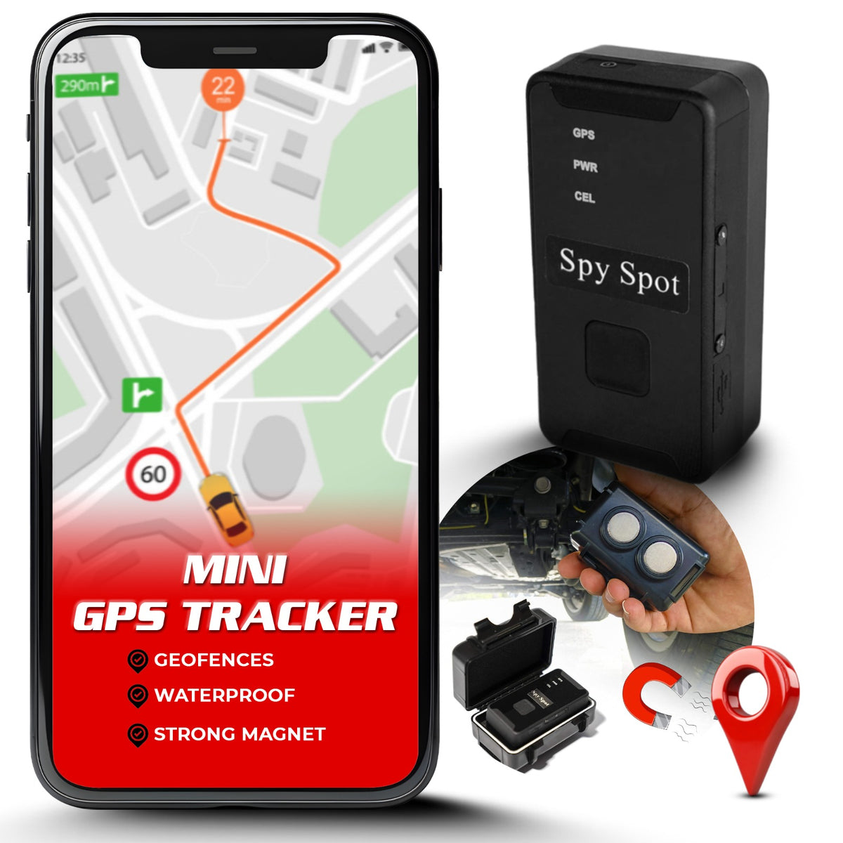 Portable GPS Tracker (GL320MG) - Real Time Spy Micro GPS Tracker