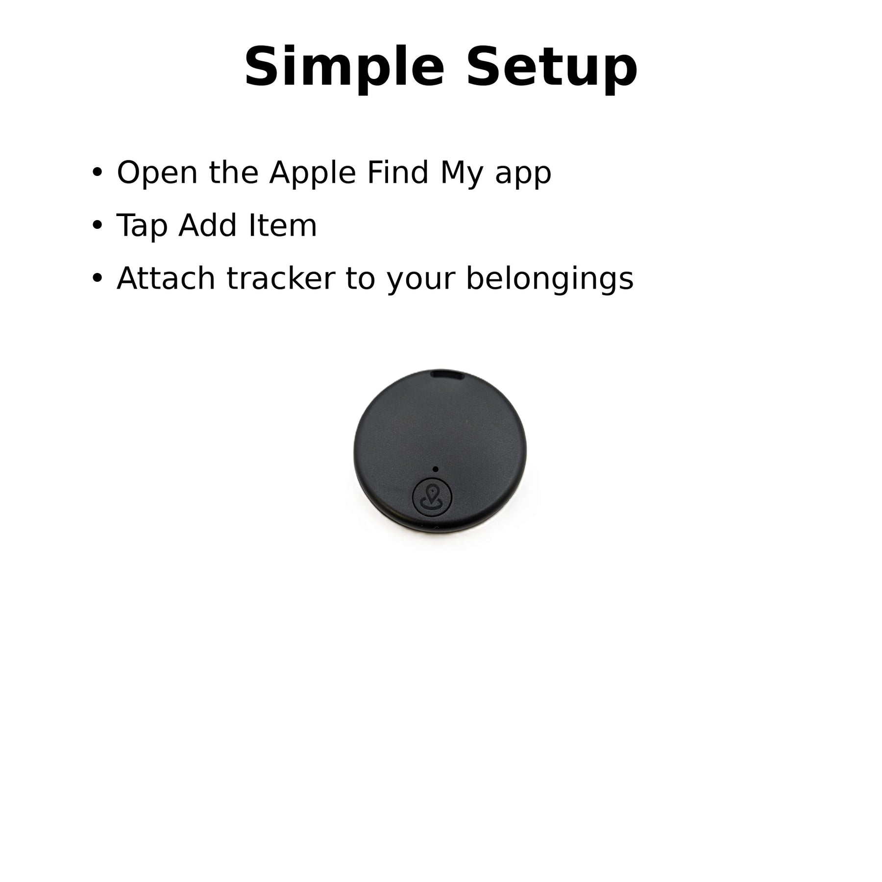 Magnetic Bluetooth Smart Tracker – Find My (Apple) Compatible Item Locator for Keys, Bags, Vehicles & Pets | Waterproof IP67 Anti-Loss Tag