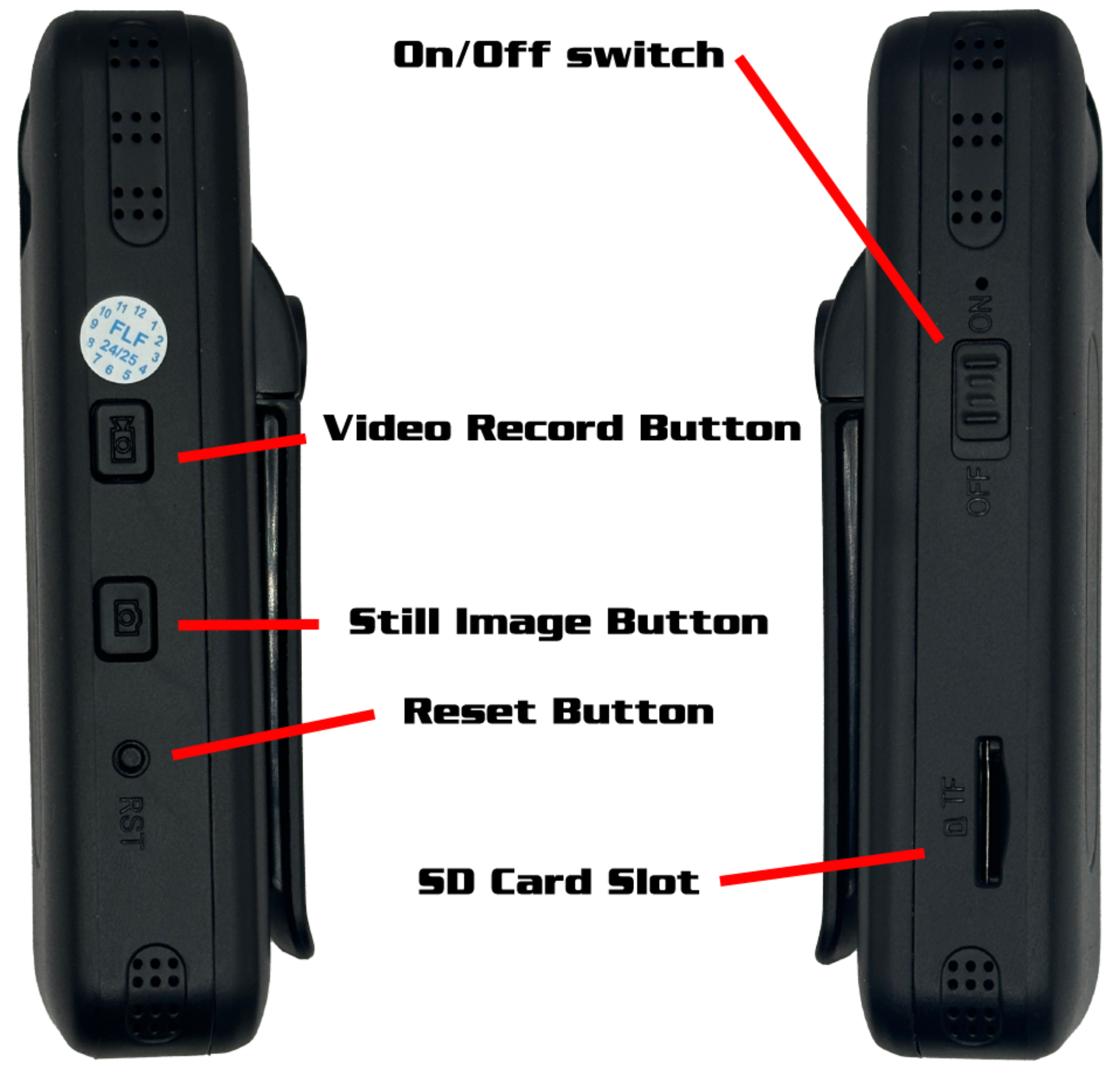 L15 2K WiFi Body Camera - 24Hr Battery, Night Vision, USB-C