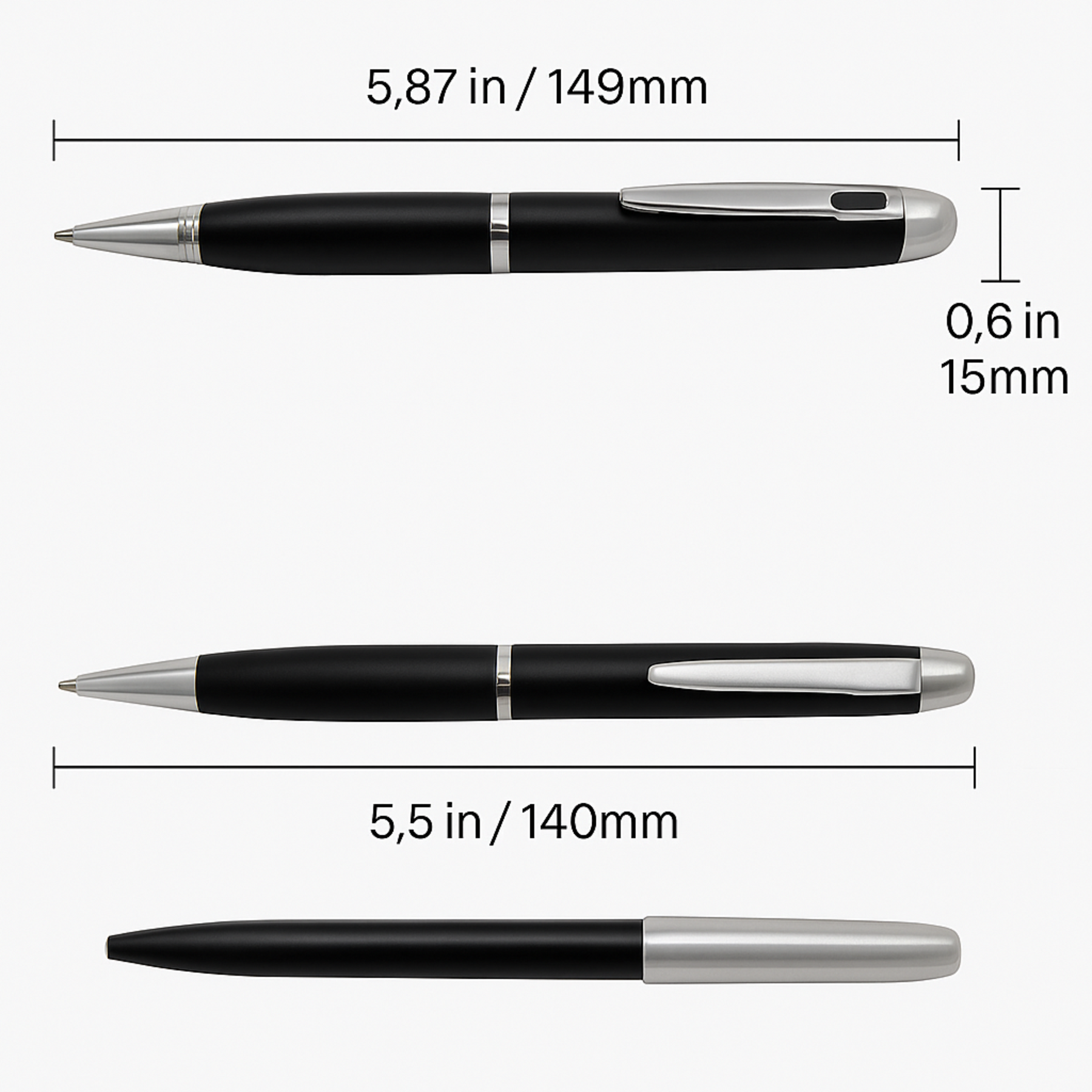1080p HD Pen Camera - 64GB Included, 150-Min Battery