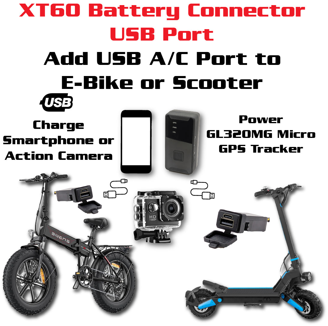 Spy Spot GL320 Micro Tracker & XT60 to USB C Power Adapter Bundle – Stay Powered & Connected On the Go