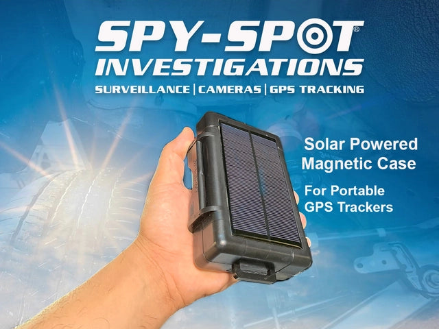 SpySpot Extended Battery with Solar Powered Magnetic Mount Case