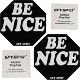 Spy Spot Set of 2 Be Nice Stickers Decals Weatherproof UV Resistant 3.35" x 3.35"