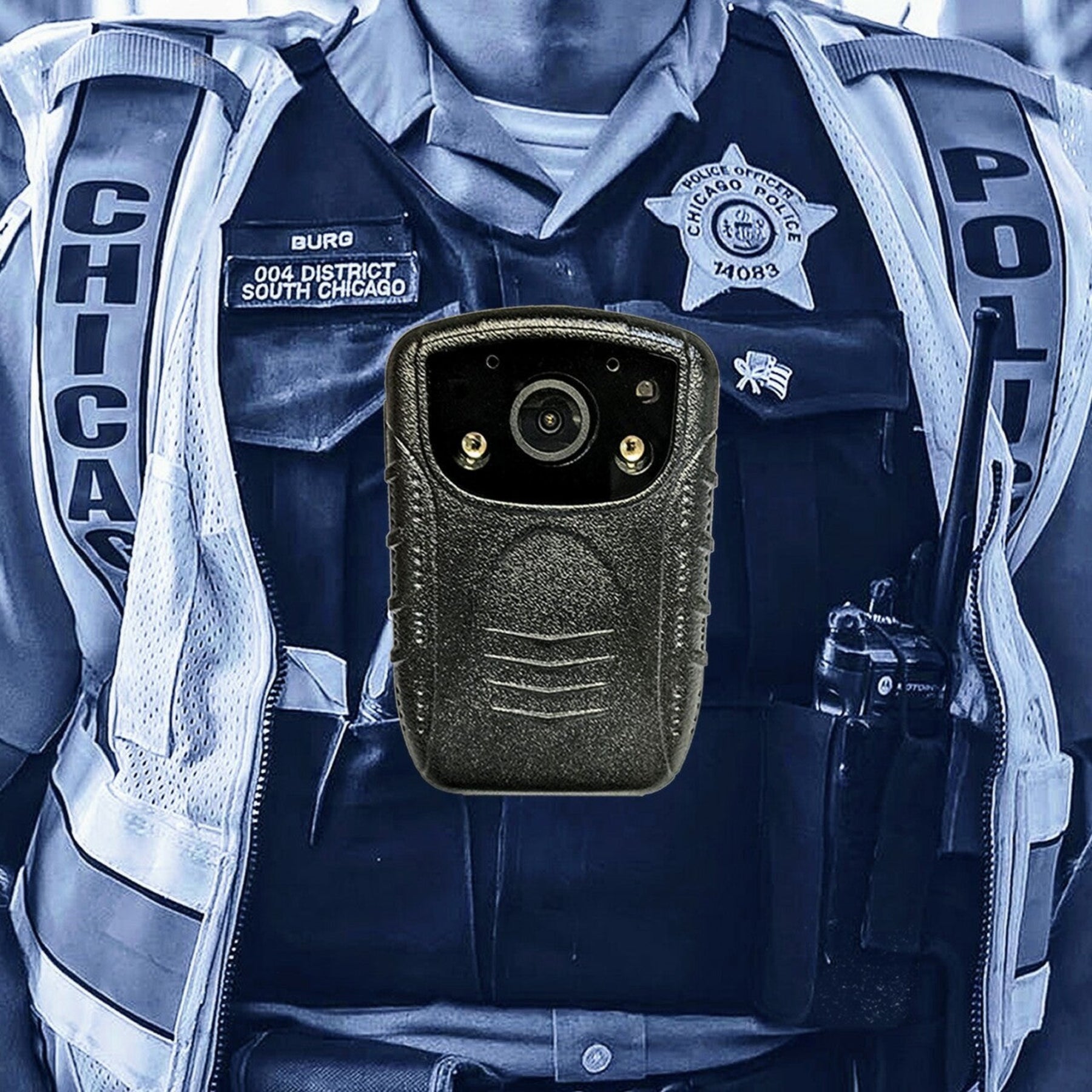 4K Body Camera - 12-Hr Battery, 64GB, Night Vision, IP65