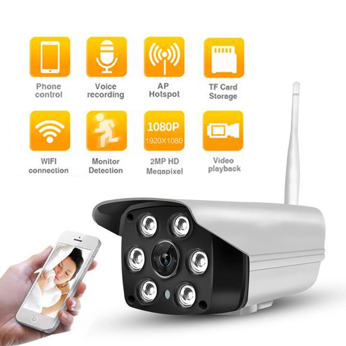 HD WIFI Outdoor Real Time Remote Viewing Digital Video Camera