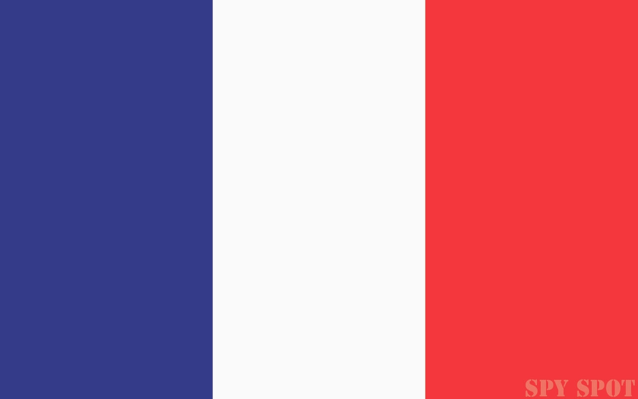 Flag of France 4 Pack French Flag Flag Sticker Auto Decal Auto Car Window Decal Bumper Heavy Duty Water Resistant Français Drapeau Vive La France 4" x 2.5" by Spy Spot