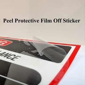 Spy Spot Nest Ring The Bell Stickers Vinyl Decals Audio & Video Surveillance Doorbell Weatherproof UV Resistant Laminate Set of 2