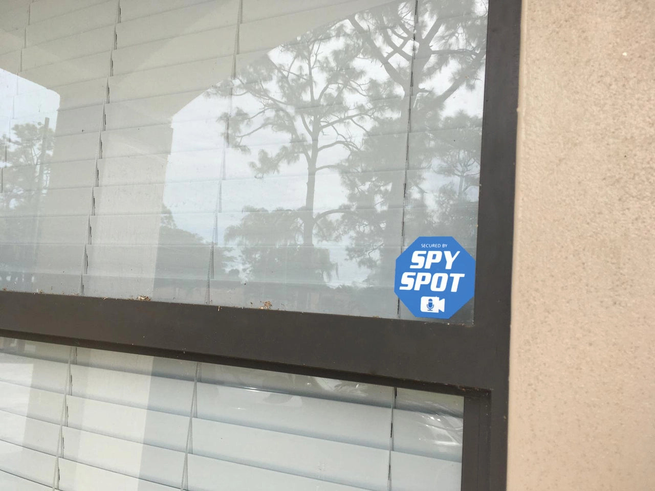 Spy Spot ADT Style Vinyl Window Stickers 6 Pack Double Sided 3" x 3" Alarm Security