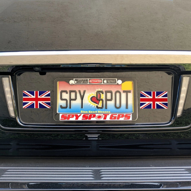 Spy Spot UK 4 Pack United Kingdom Flag Sticker Heavy Duty Water Resistant 4" x 2.5"