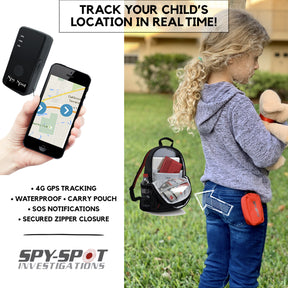 4G LTE Child GPS Portable Tracker Teenagers SOS Notifications Carry Pouch