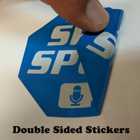 Spy Spot ADT Style Vinyl Window Stickers 6 Pack Double Sided 3" x 3" Alarm Security