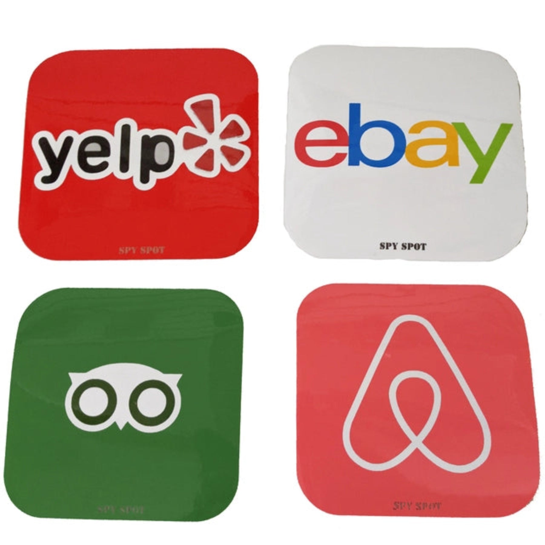 19 Social Media Sticker Decals Set - Weatherproof 3.35" x 3.35"