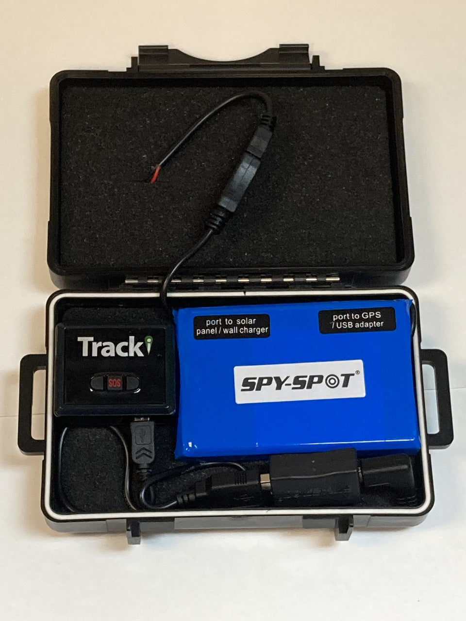 SpySpot Extended Battery for GPS Trackers with Solar Powered Magnetic Mount Case - USB Adapter Included - Works with Optimus, Prime, Spytec, Tracki, GPS Trackers GL300MG, GL300MA, GL200, GL300