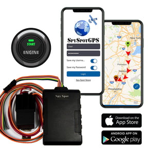 Spy Spot 4G HardWired Car Vehicle GPS tracker with Starter Shut Off - Remotely Disable the Ignition from Any Location - US Coverage, Subscription required