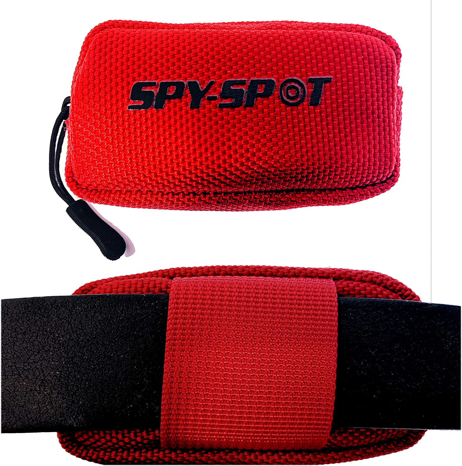 Spy Spot Waterproof Small Pouch with Zipper - Oxford Thick Fabric - Multi-purpose Bag with Loop Attachment - GPS Tracker Case, Dog Collar Pouch