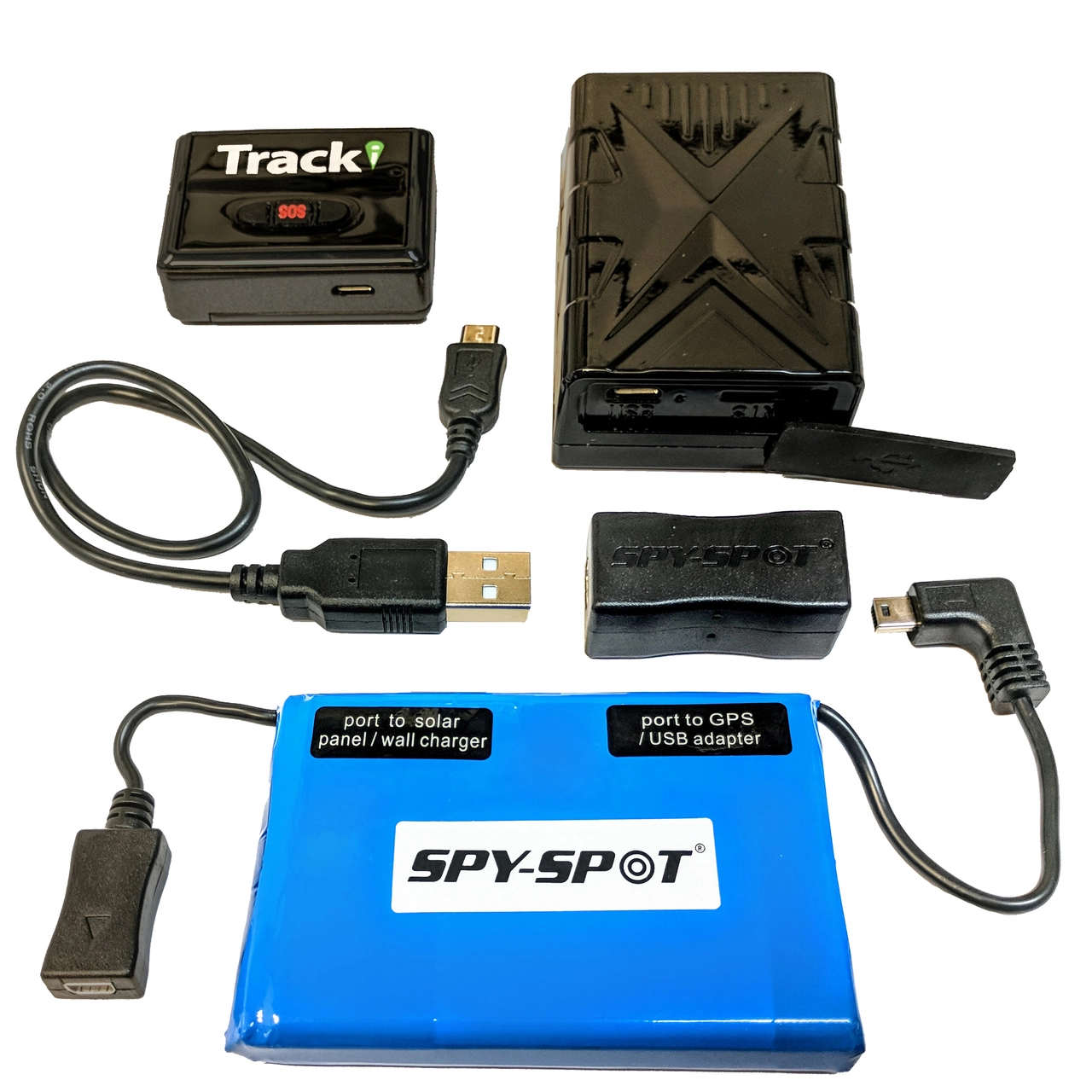 SpySpot Tracking Kit - 4G Mini GPS Tracker GL 320MG with Solar Powered Magnetic Waterproof Case, Battery and USB Adapter - Subscription required