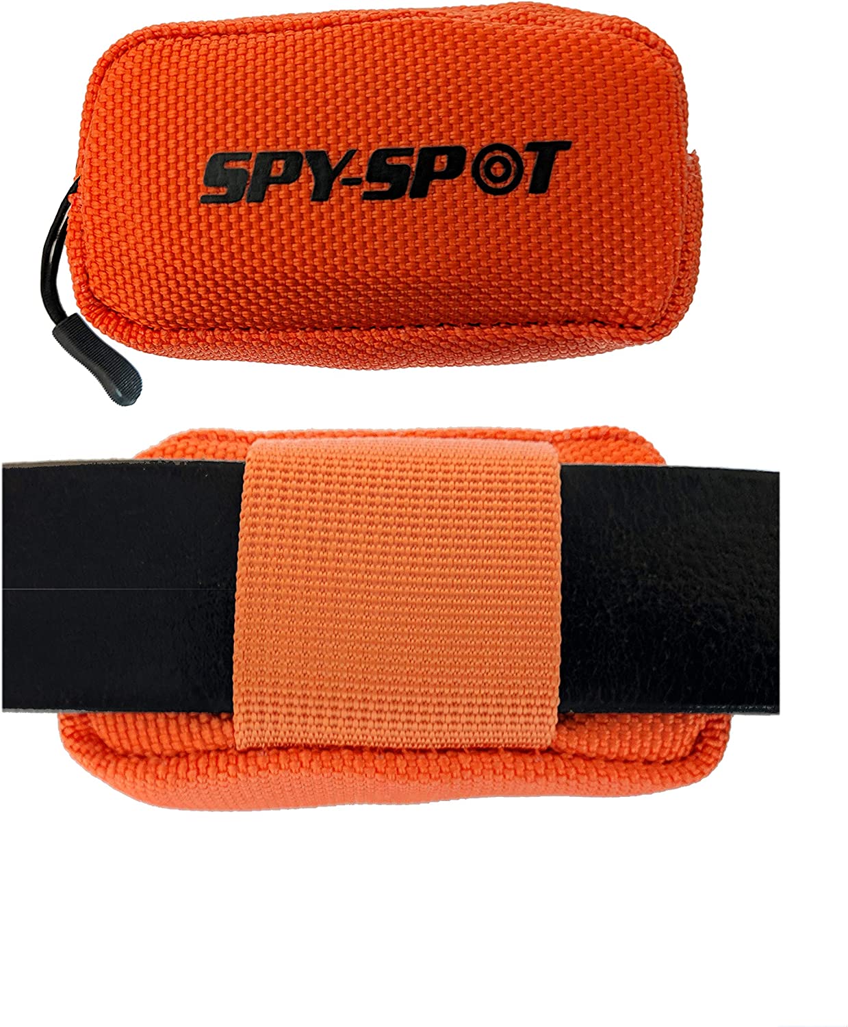Spy Spot Waterproof Small Pouch with Zipper - Oxford Thick Fabric - Multi-purpose Bag with Loop Attachment - GPS Tracker Case, Dog Collar Pouch